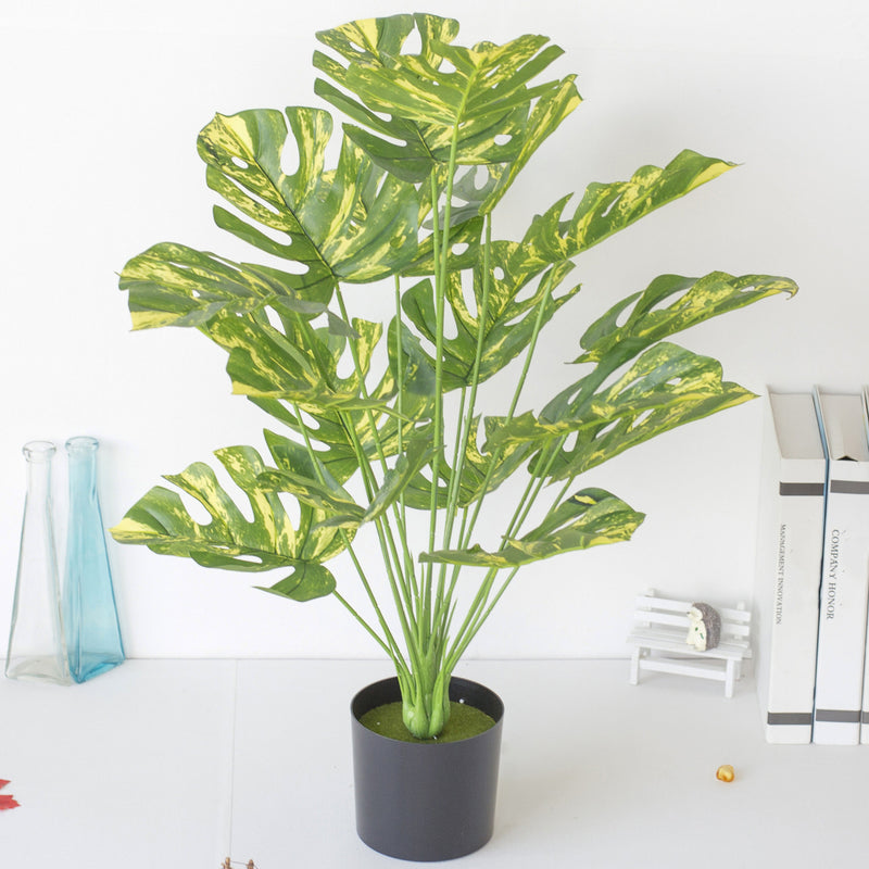 Plantes artificielles Monstera en pot de grande taille de 29 pouces, plantes artificielles en pots pour l'extérieur, vente en gros