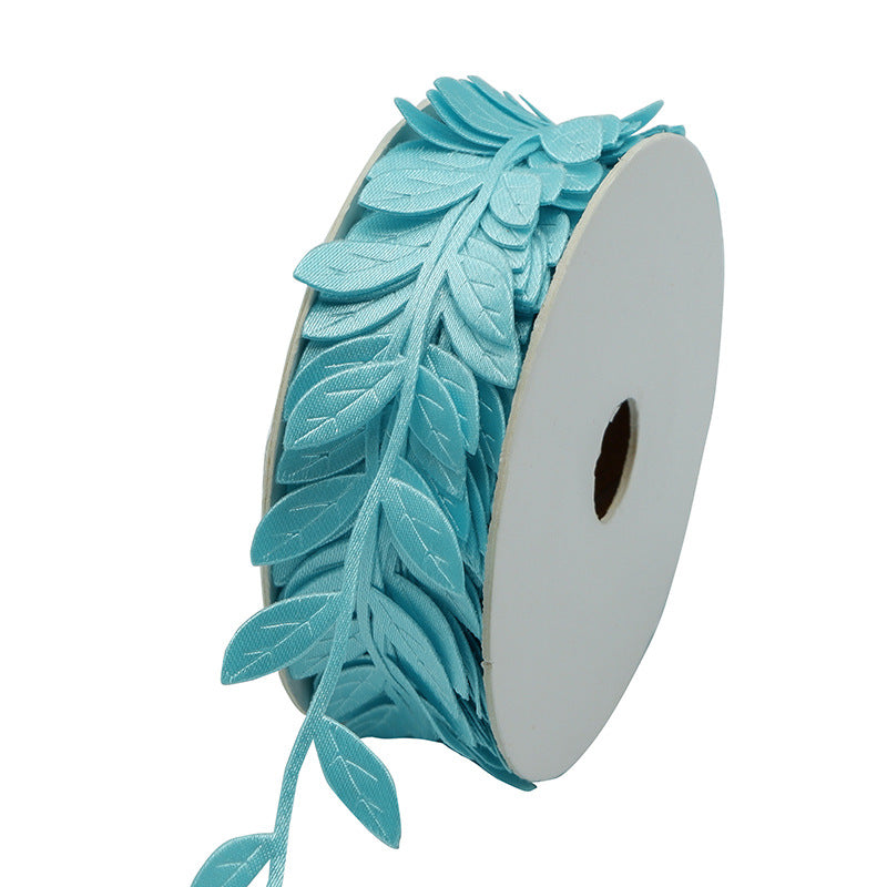 Bulk 13 Colors Leaf Shaped Ribbon Artificial Vines Leaves String Trim Ribbon Wild Jungle Botanical Greenery for Baby Shower Party Wedding Home Wreaths & DIY Craft Wholesale