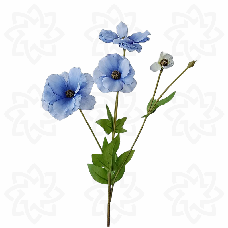 Bulk 19" Mariposa Ranunculus Tallos Flor de seda Artificial al por mayor