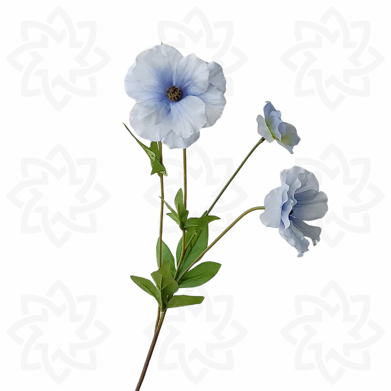 Bulk 19" Mariposa Ranunculus Tallos Flor de seda Artificial al por mayor