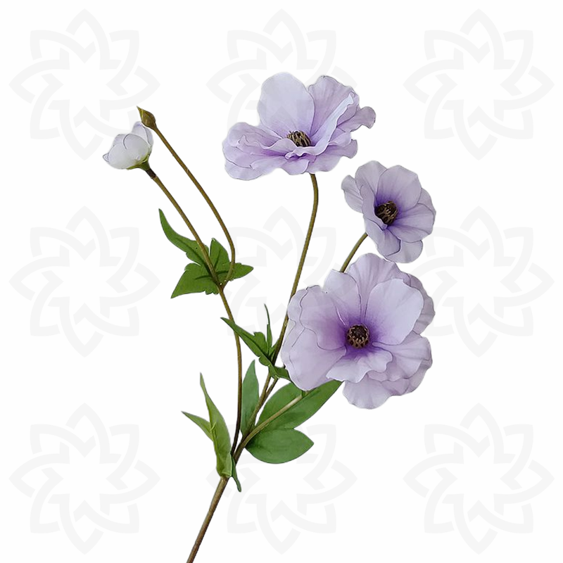 Bulk 19" Mariposa Ranunculus Tallos Flor de seda Artificial al por mayor