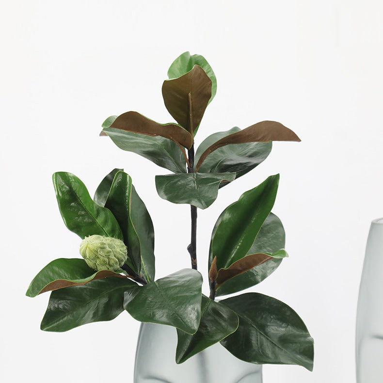 Bulk 26" Magnolia Leaf Stem With Bud Real Touch Wholesale