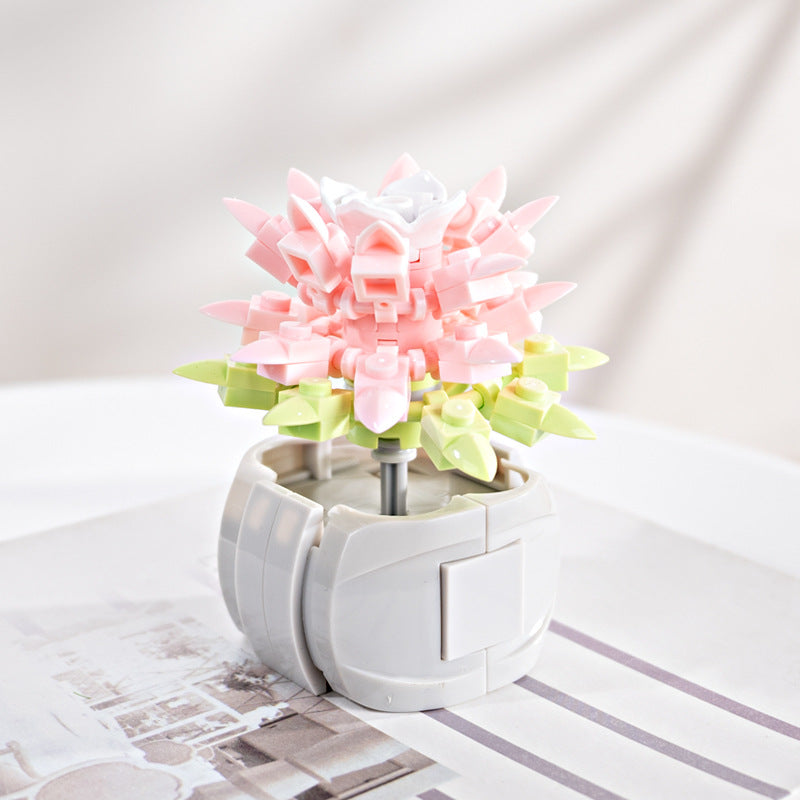 Bulk Flowers Bouquet Sets Mini Artificial Flowers Building Blocks for Gifts Wholesale