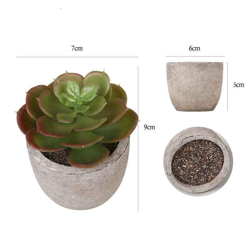 potted succulents in bulk Bulk Mini Artificial Succulents Potted Greenery in Vase Decoration Who — Artificialmerch