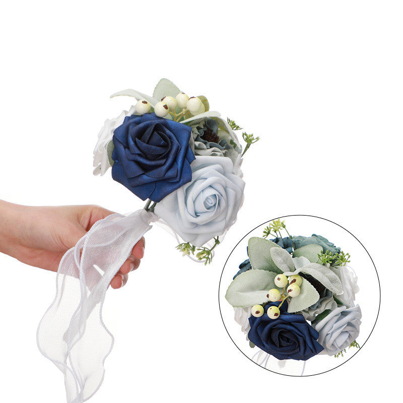 Mini ramos de flores de boda a granel de 9.0 in para decoración de centros de mesa 