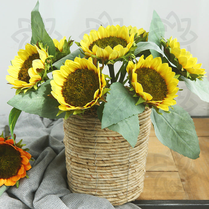 Bulk 15" Sunflower Stem Artificial Flower Wholesale