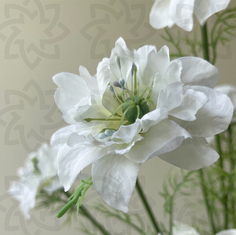 Tiges de fleurs artificielles Nigella Love in The Mist en vrac de 27,5 pouces en gros