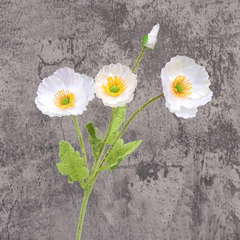 Massive Clearance! Wholesale 23" Artificial Poppy Silk Flower Stems in Spray Style