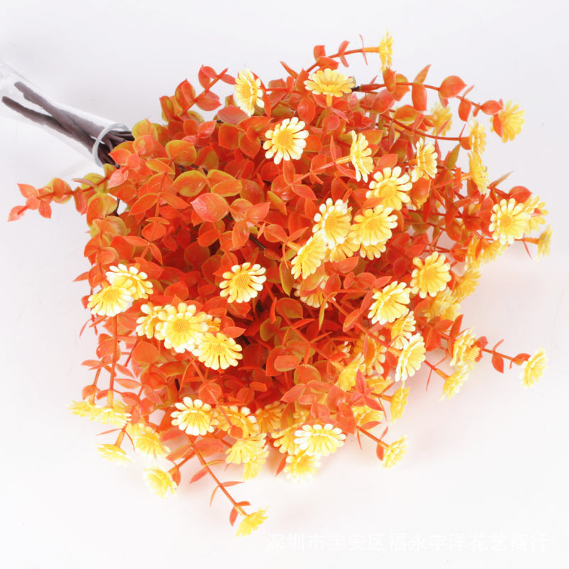 Bulk 8 Bundles Autumn Mum Daisy Bush UV Resistant Plants Flowers for Outdoor Wholesale
