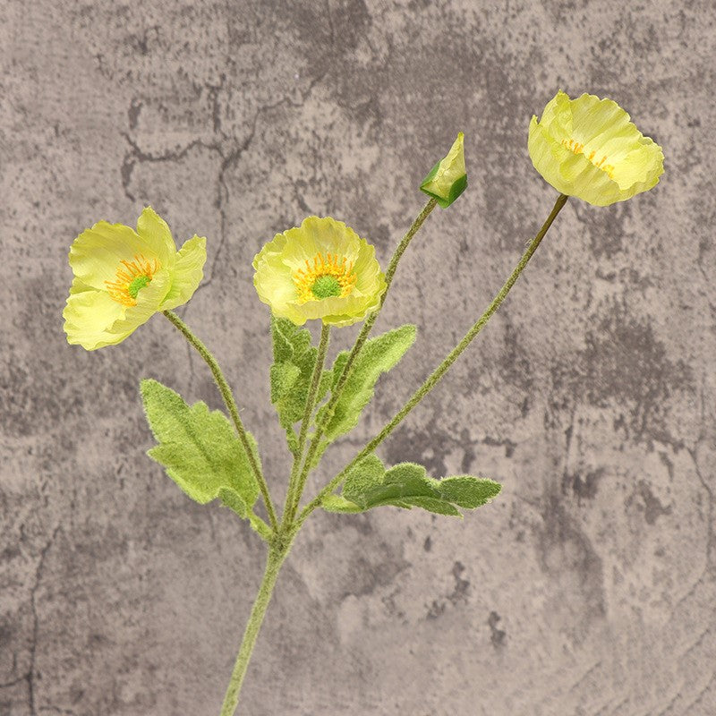 Massive Clearance! Wholesale 23" Artificial Poppy Silk Flower Stems in Spray Style