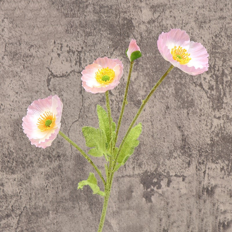 Massive Clearance! Wholesale 23" Artificial Poppy Silk Flower Stems in Spray Style