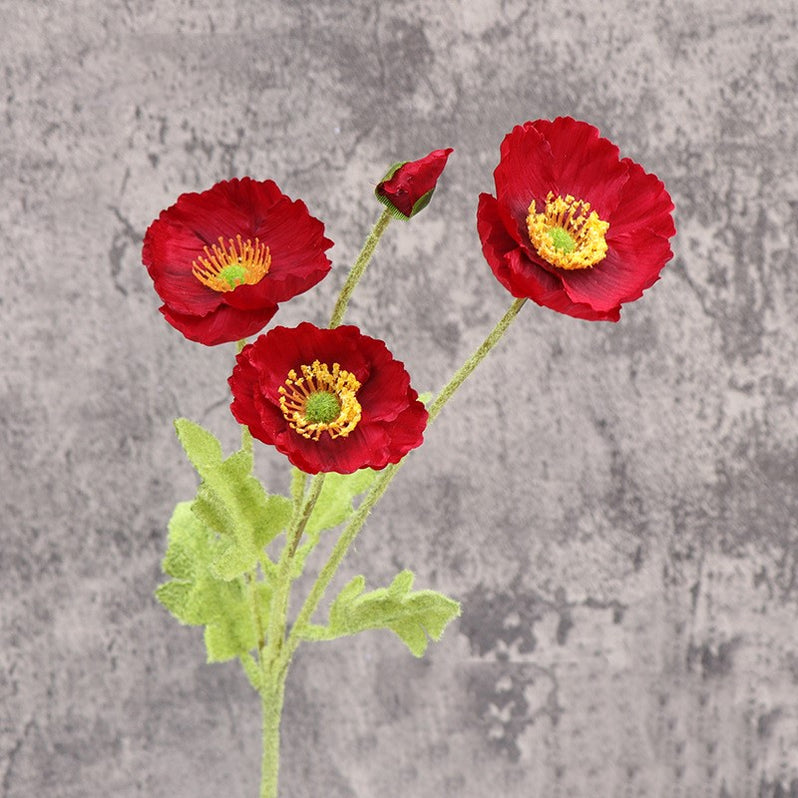 Clearance Bulk 22 Colors 23" Artificial Poppy Flowers Stems Poppy Arra — Artificialmerch