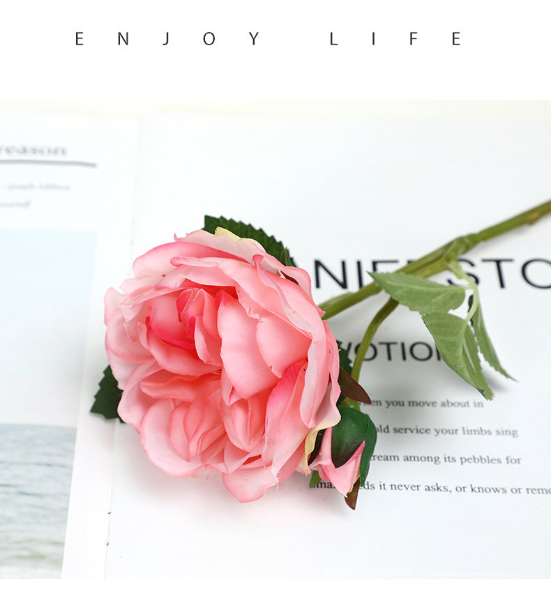 Bulk 20" Rose Stem with Bud Artificial Silk Flowers Wholesale