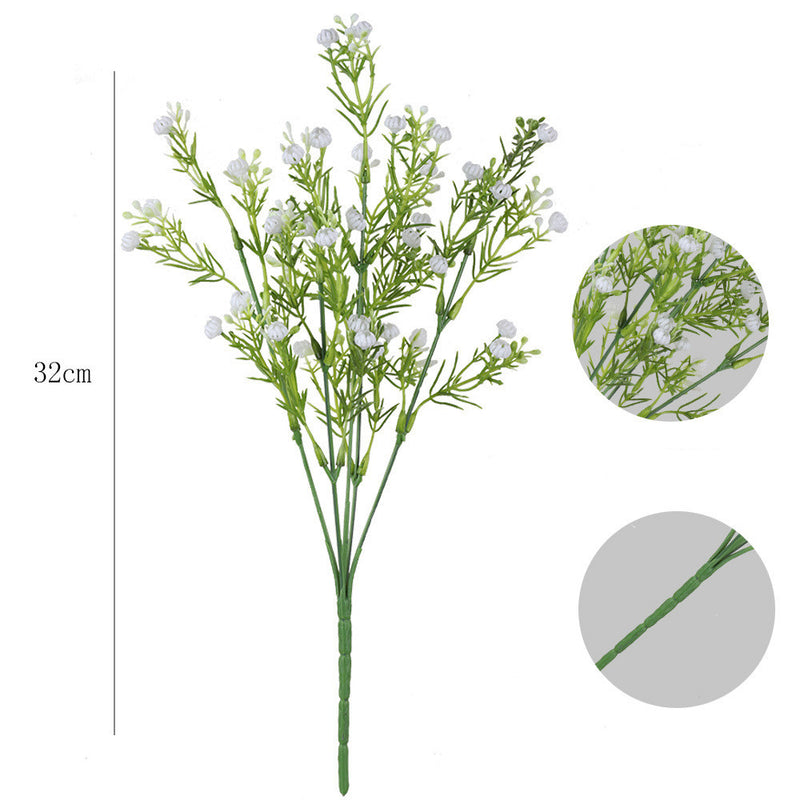 Fleurs artificielles en vrac Gypsophile Bush extérieur résistant aux UV en gros 