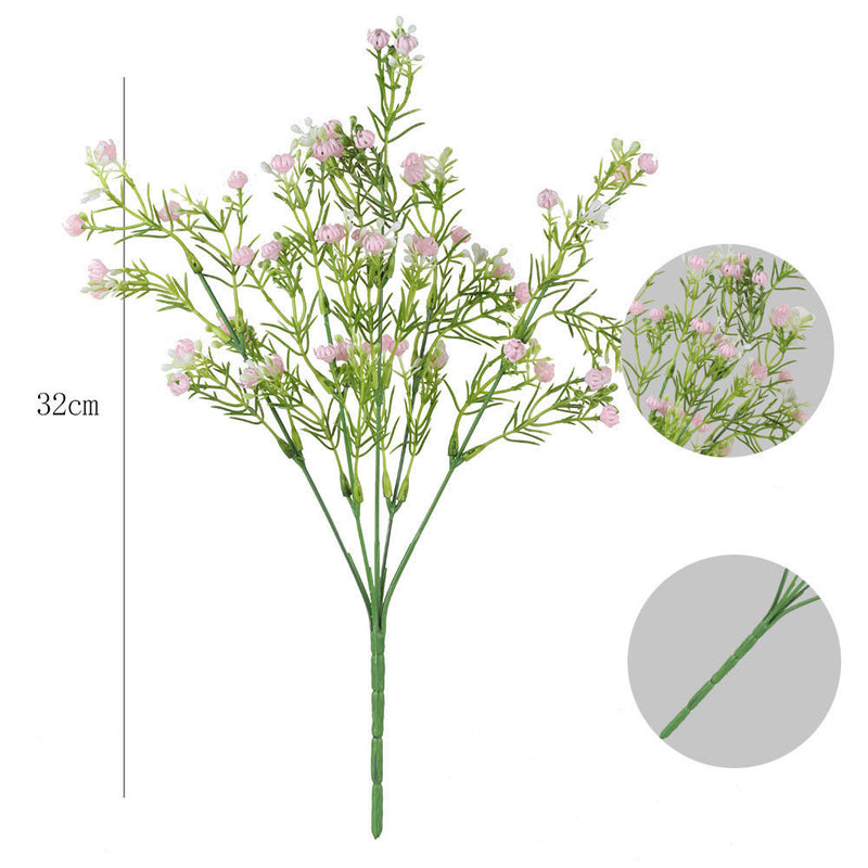 Fleurs artificielles en vrac Gypsophile Bush extérieur résistant aux UV en gros 
