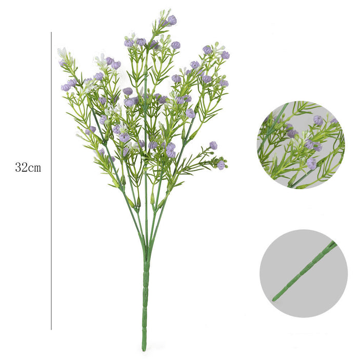 Flores artificiales a granel Gypsophila Bush al aire libre resistente a los rayos UV al por mayor 