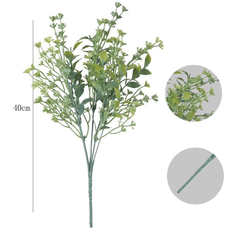 Bulk 100 Bundles Artificial UV Resistant Outdoor Bush Plants Wholesale