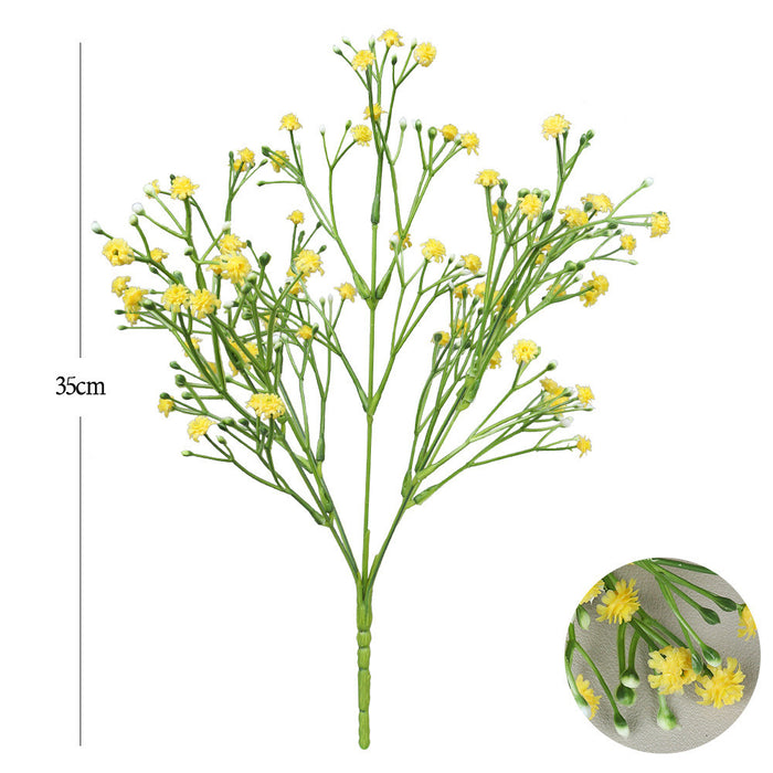 Flores artificiales a granel de 12 ", arbusto de aliento para bebés, plantas resistentes a los rayos UV para exteriores, venta al por mayor 