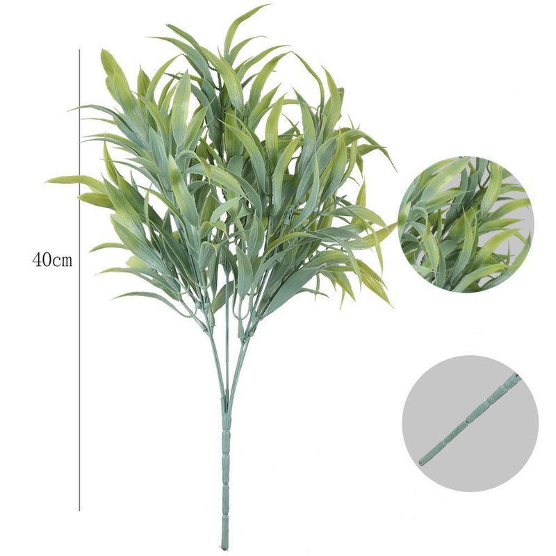 Bulk 100 Bundles Artificial UV Resistant Outdoor Bush Plants Wholesale