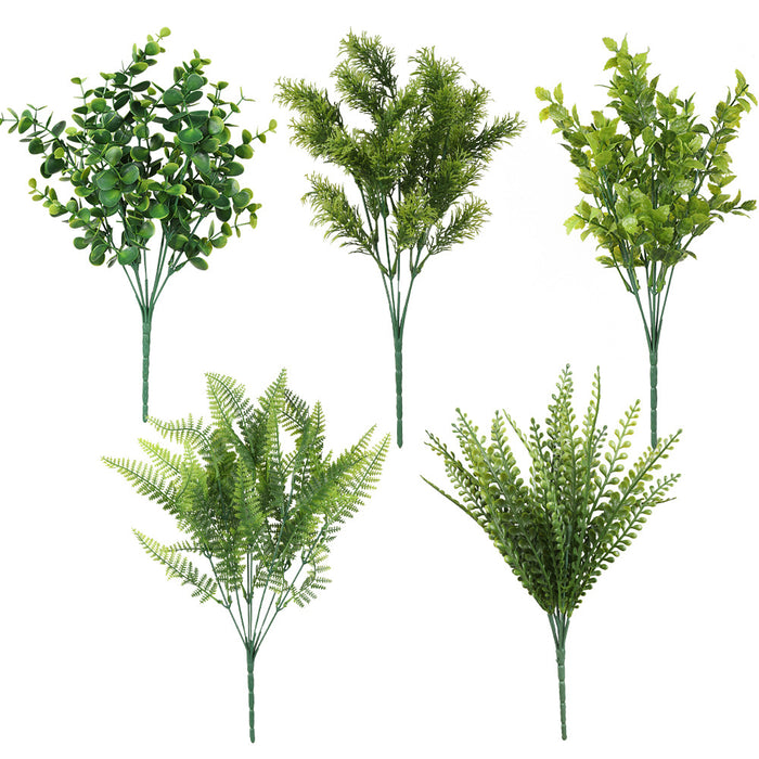 Plantas de vegetación artificial a granel Bush para exteriores Plantas falsas resistentes a los rayos UV 