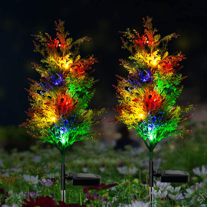 Planta de luces de rama de pino de Norfolk de Navidad solar a granel de 17 "al por mayor al por mayor