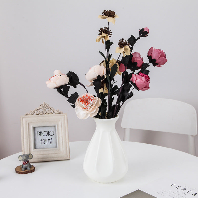Vases en plastique de style simple de 8 pouces