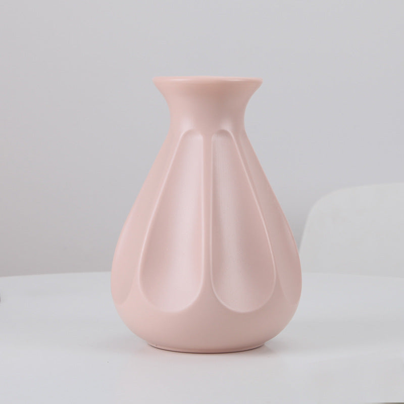 Vases en plastique de style simple de 8 pouces