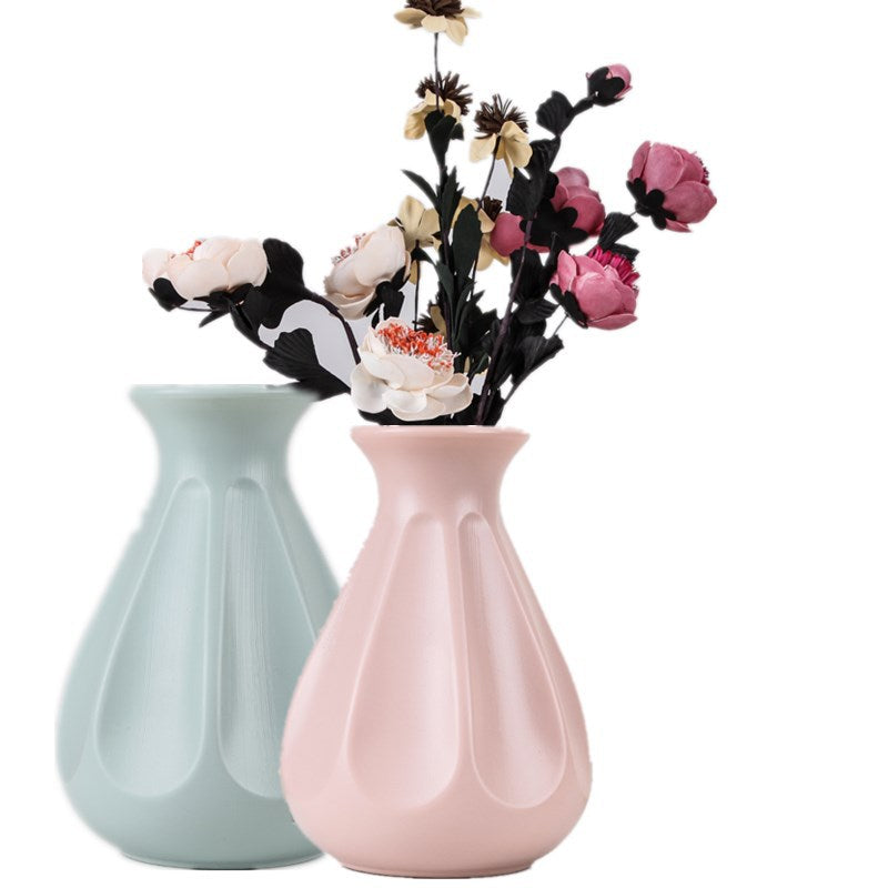 Vases en plastique de style simple de 8 pouces