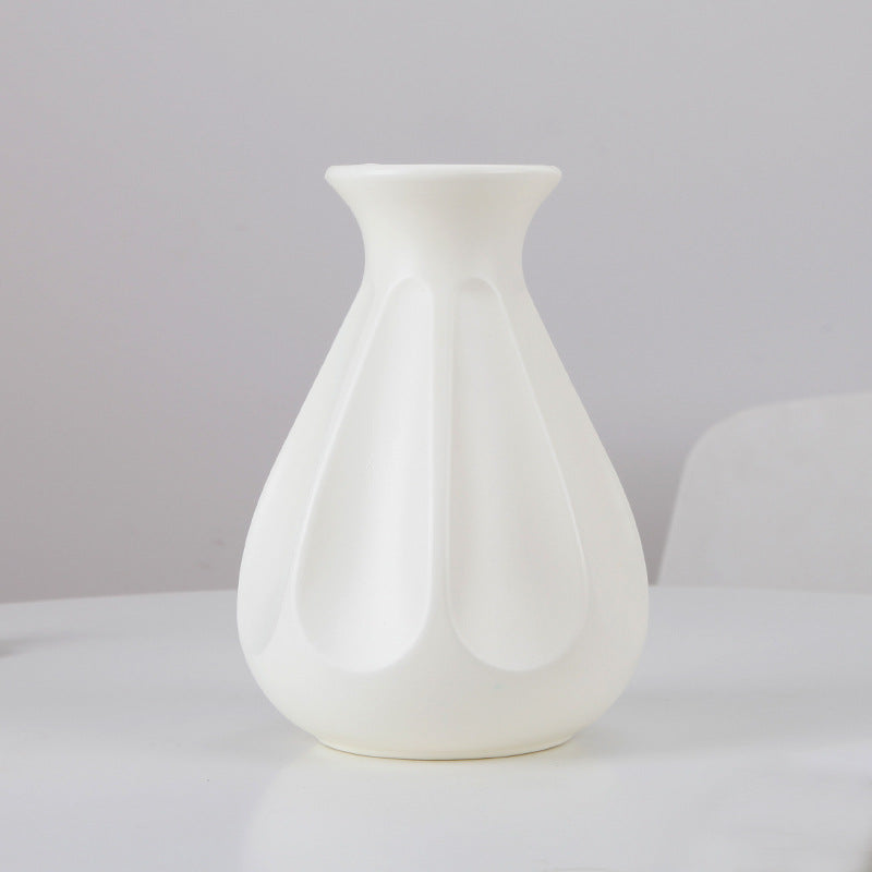 Vases en plastique de style simple de 8 pouces