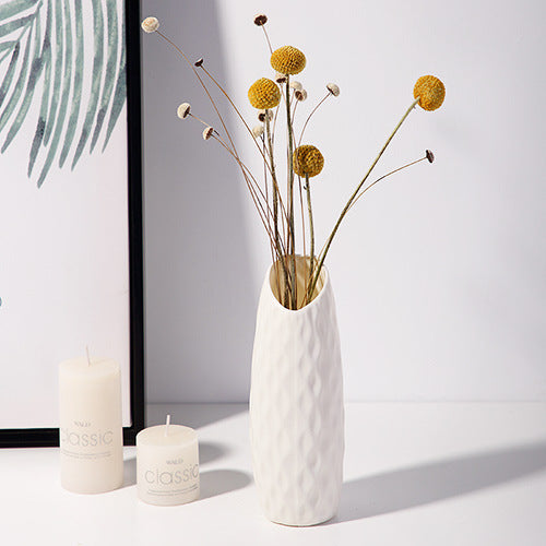 Plastic Vases White Multi-sized for Decoration