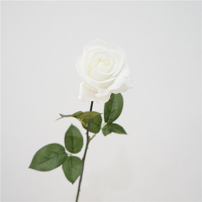 Venta al por mayor de flores artificiales de tacto Real con tallo de rosa de princesa Diana de 26 "a granel