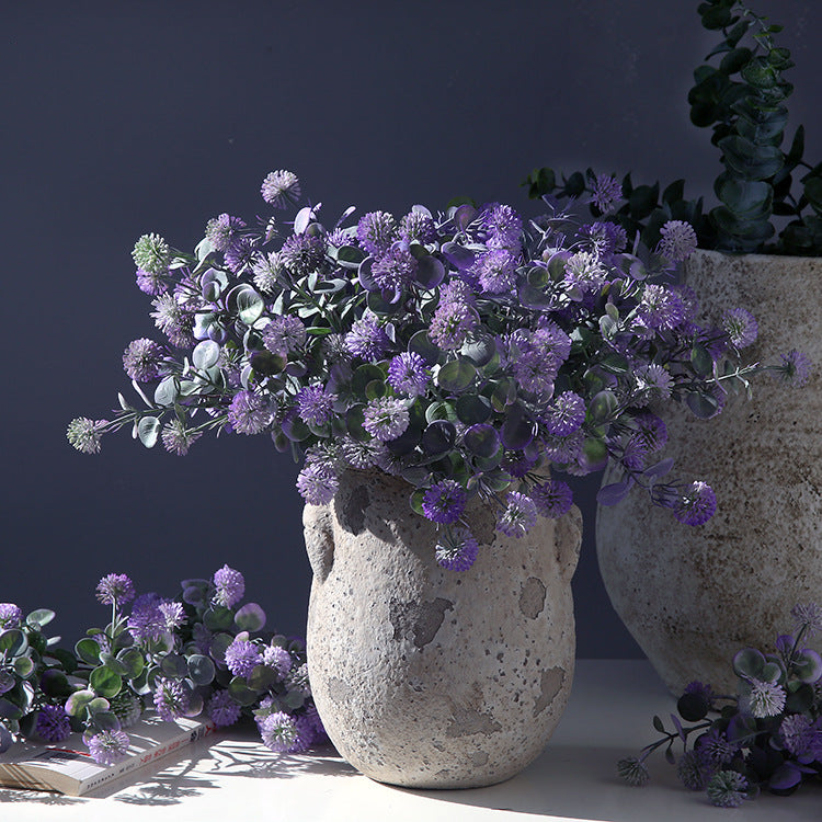 Arrangement de fleurs artificielles en boule de Gomphrena de 14 po en vrac