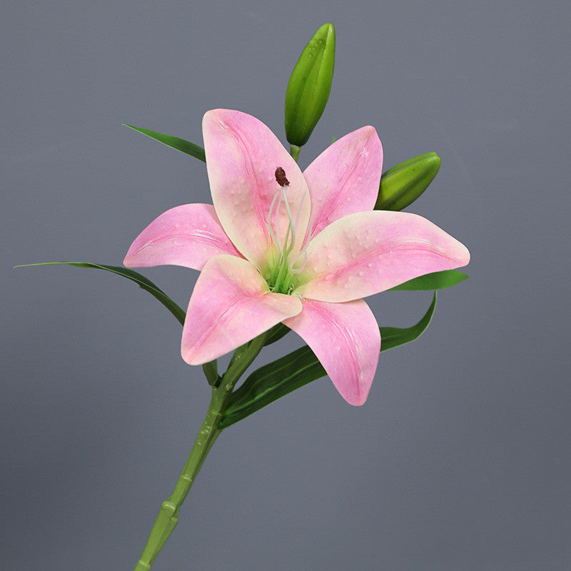 Fleurs artificielles en vrac de 15 pouces de lys tigrés au toucher réaliste en gros