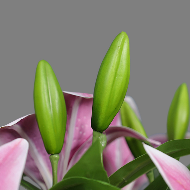 Fleurs artificielles en vrac de 15 pouces de lys tigrés au toucher réaliste en gros