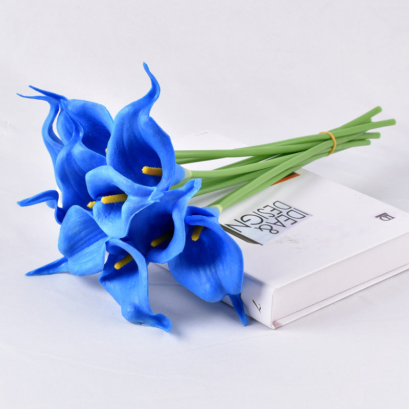 blue calla lily plant Bulk 10pcs Artificial Calla Lily Bouquet Stem Real Touch Flowers Faux — Artificialmerch