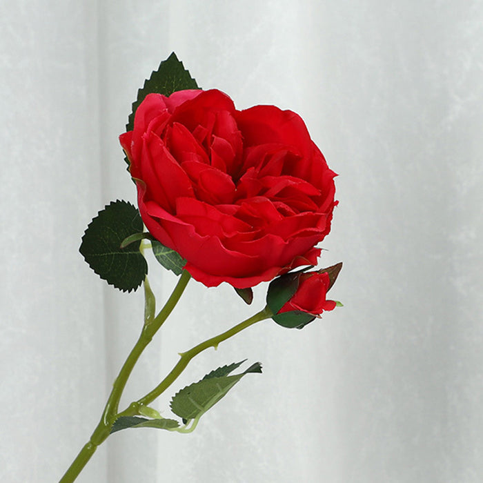Bulk 20" Real Touch Rose Stem with Bud Artificial Flowers Wholesale