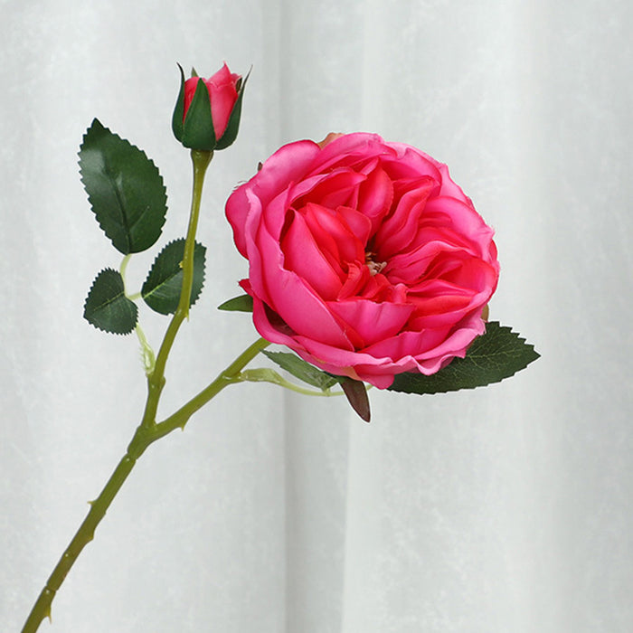 Bulk 20" Real Touch Rose Stem with Bud Artificial Flowers Wholesale