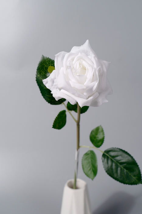 Bulk AM Basics 17 Inch Real Touch Silk Rose Stem Flowers Wholesale