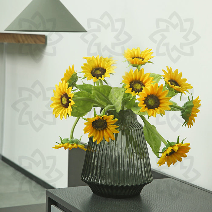 Bulk 12" Sunflower Stem Real Touch for Flower Arrangements Home Decoration Wholesale