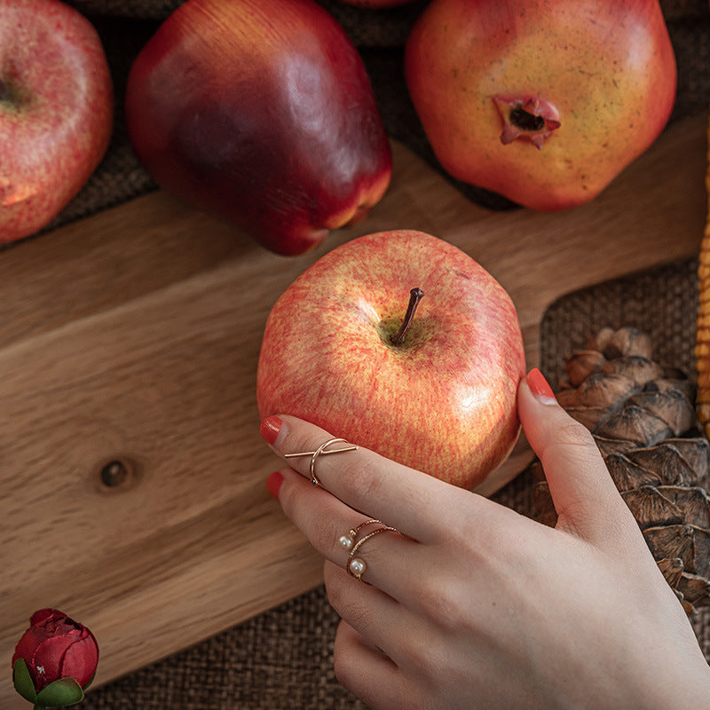 Fruta artificial a granel Manzana Decoración realista Fruta al por mayor 