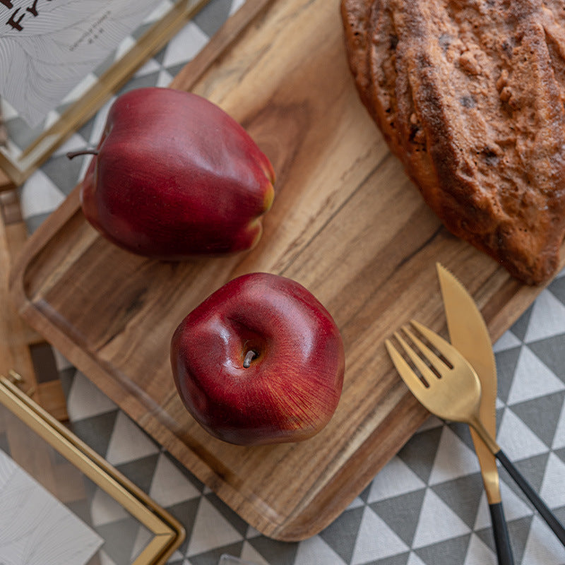 Fruta artificial a granel Manzana Decoración realista Fruta al por mayor 