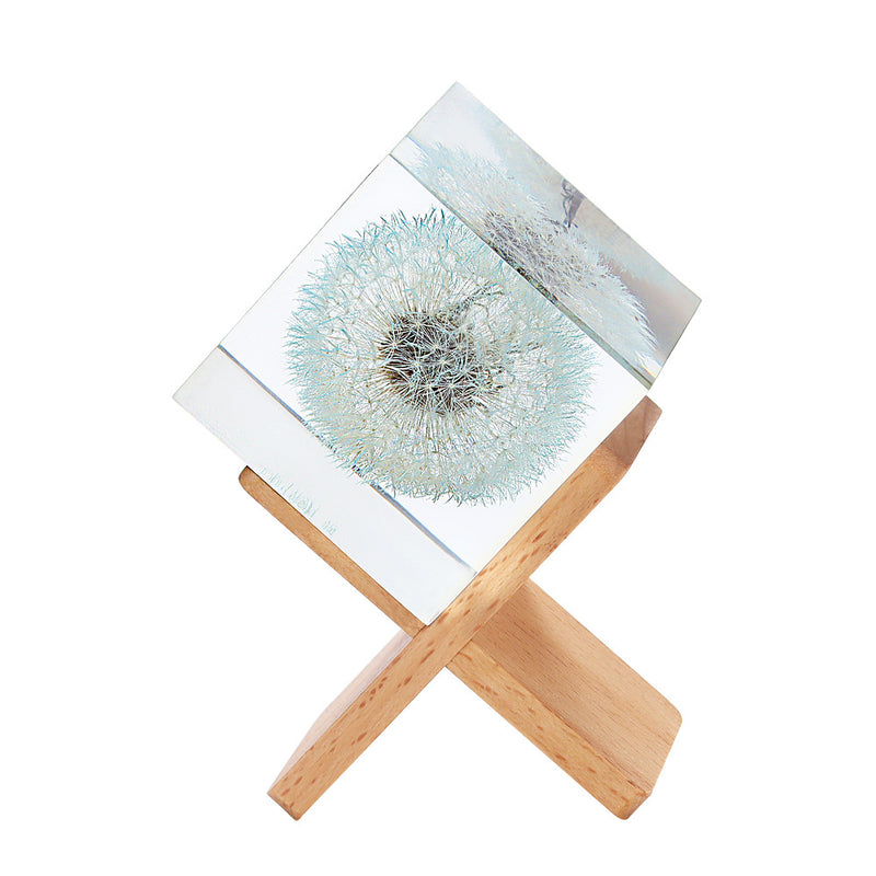 Fleur de pissenlit en résine en vrac, ornements de table en fleurs préservées, cadeaux de vacances en gros 