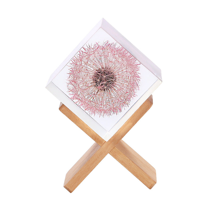 Fleur de pissenlit en résine en vrac, ornements de table en fleurs préservées, cadeaux de vacances en gros 