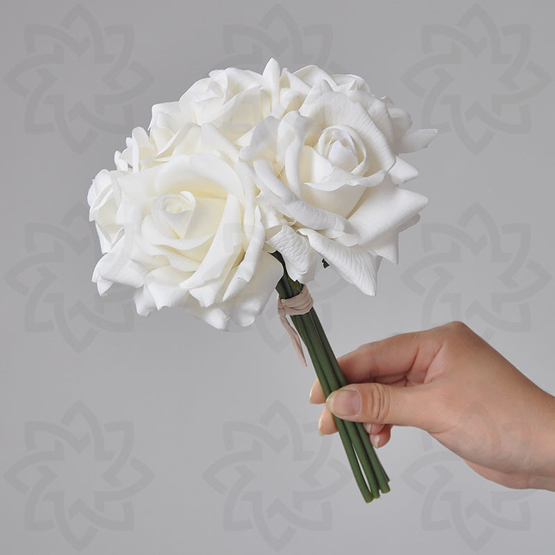 Bulk 10" Rose Bouquet Real Touch Artificial Flowers Arrangements Table Decorations Wholesale