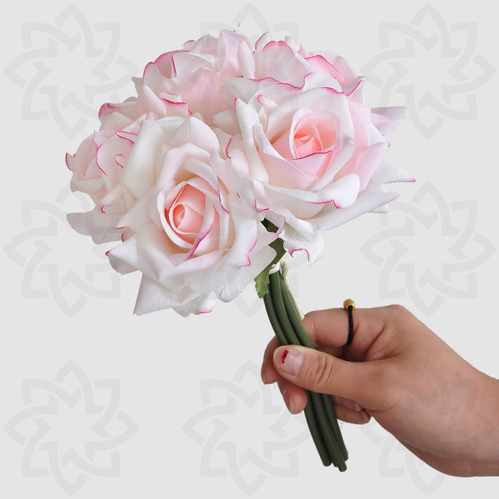 Bulk 10" Rose Bouquet Real Touch Artificial Flowers Arrangements Table Decorations Wholesale