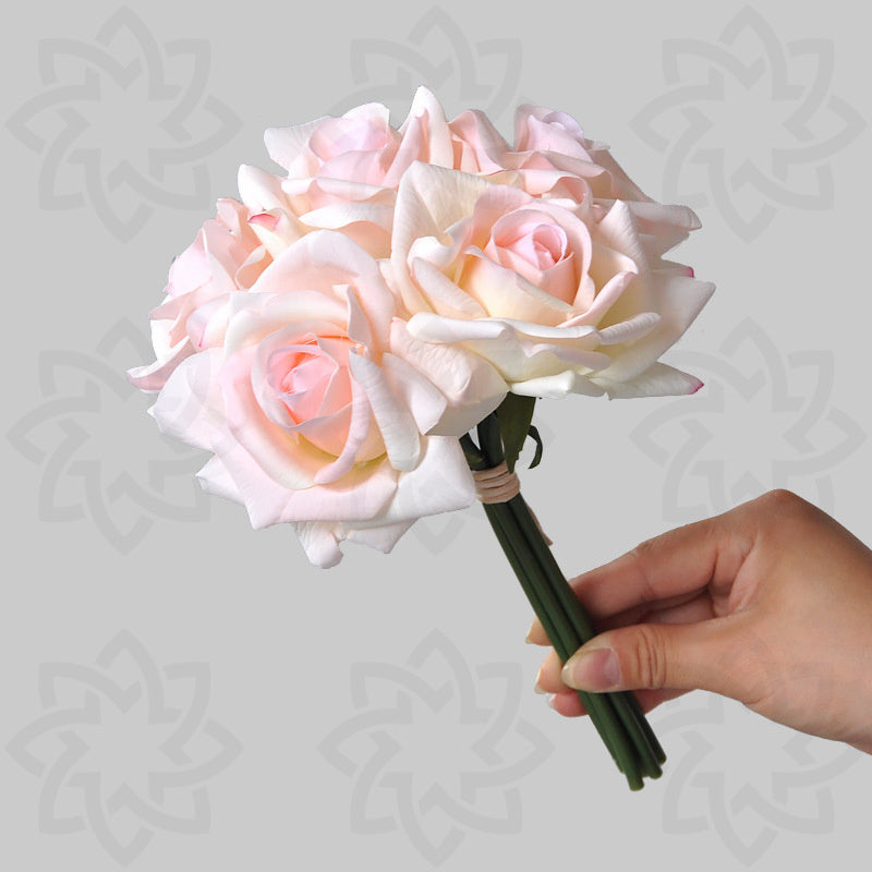 Bulk 10" Rose Bouquet Real Touch Artificial Flowers Arrangements Table Decorations Wholesale