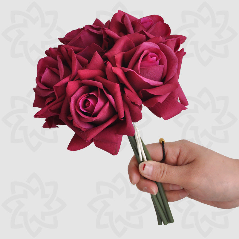 Bulk 10" Rose Bouquet Real Touch Artificial Flowers Arrangements Table Decorations Wholesale
