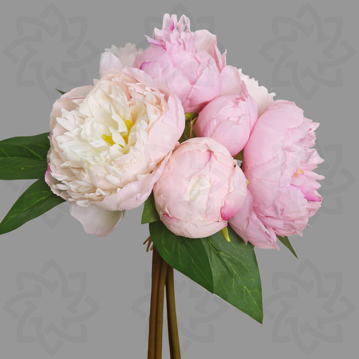 Bulk 10" Pink Peony Bouquet Peony Bouquet for Wedding Arrangements for Centerpieces Wholesale