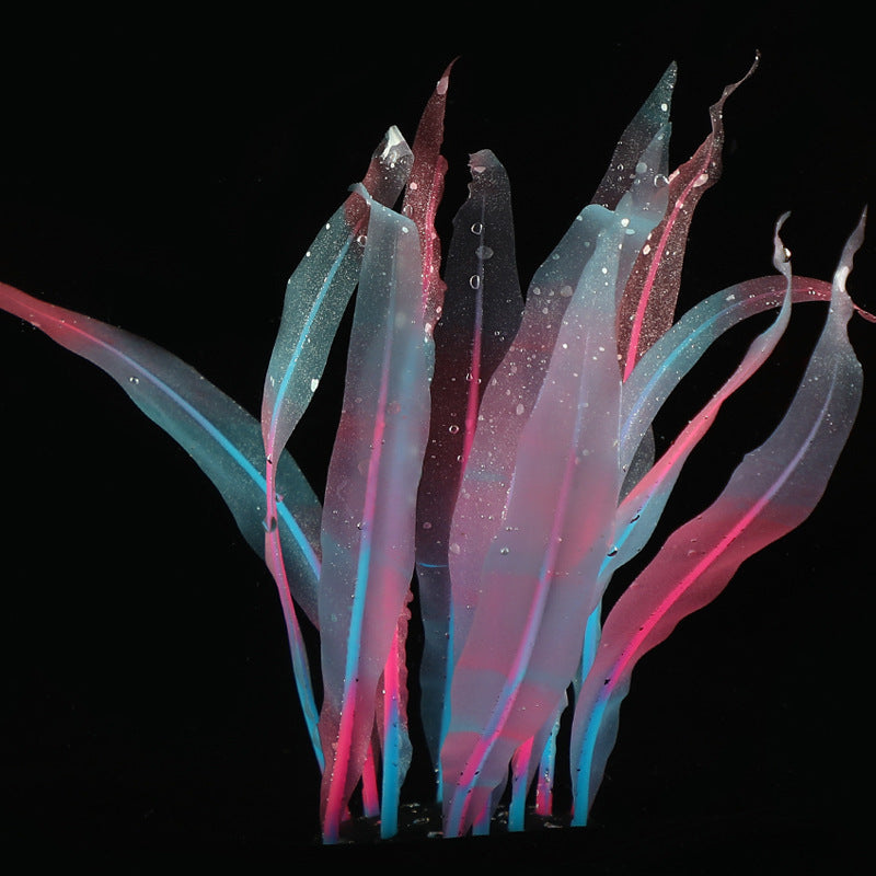 Decoraciones de plantas de algas de acuario brillantes de 9" 