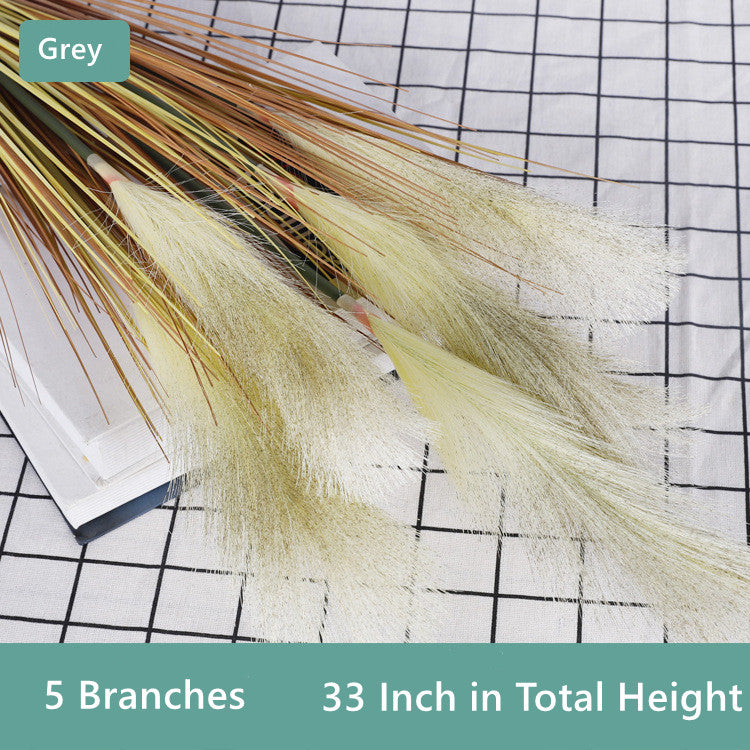 Bulk 33" Grass Artificial Plant Faux Reed Grass Fake Shrubs Outdoor Plant Pampas Wholesale